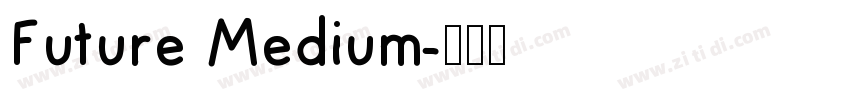 Future Medium字体转换